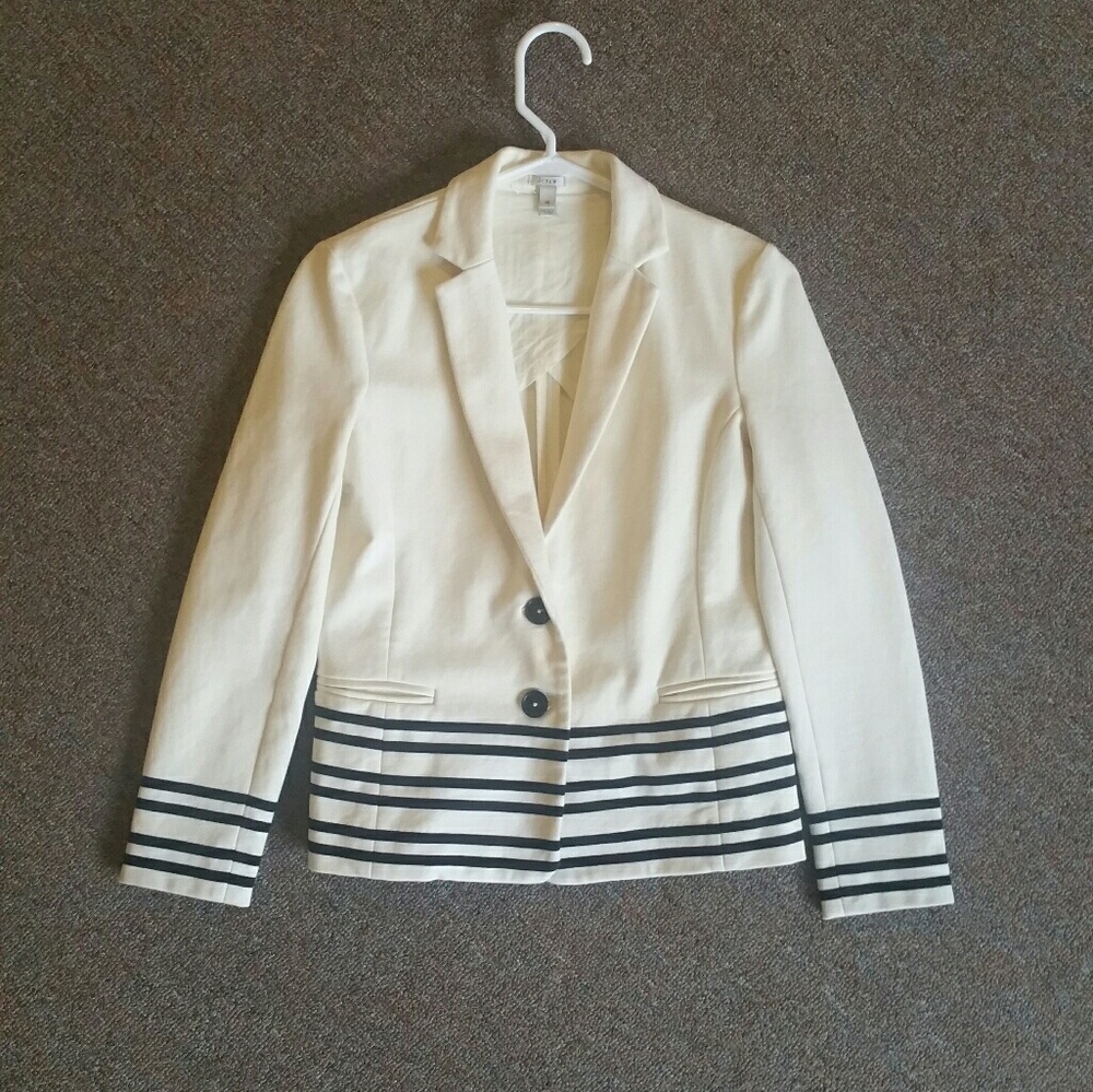 J Crew Stripe Blazer